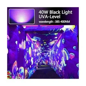 Lysed Paquete de 2 luces negras de 40 W luces LED negras