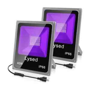 Lysed Paquete de 2 luces negras de 40 W luces LED negras