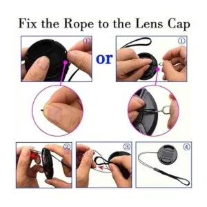 Tapa de lente de ajuste a presión con soporte para Sony_2