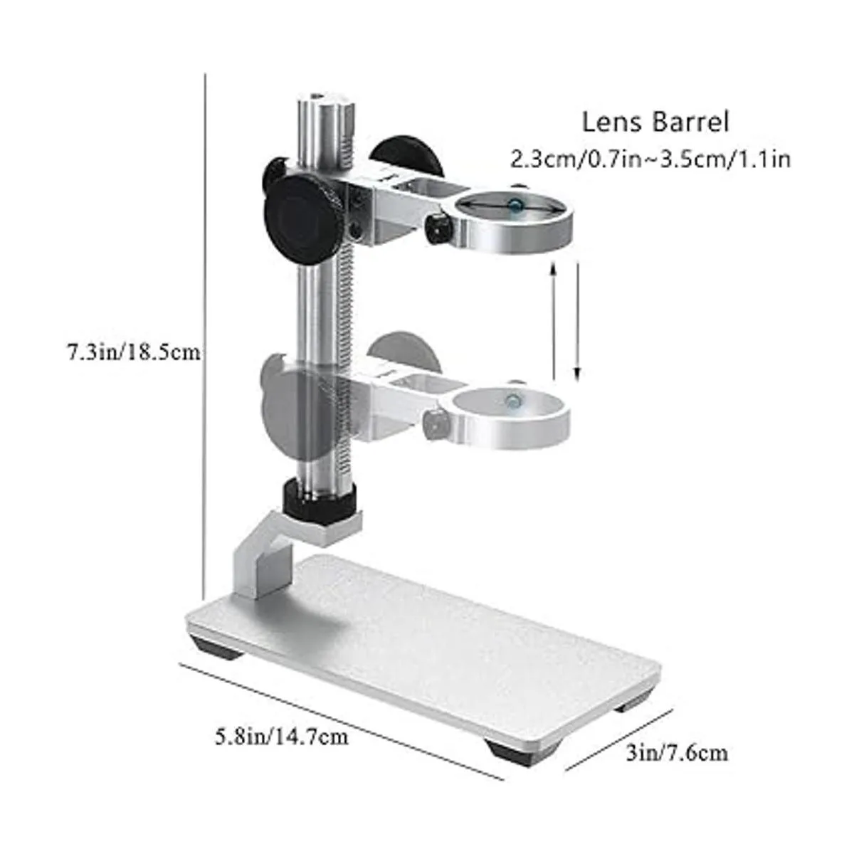 Soporte de aleación de aluminio para microscopio digital_3