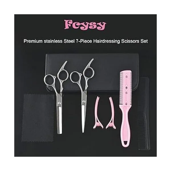 Tijeras de corte de pelo tijeras de adelgazamiento Fcysy_6