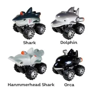 DINOBROS Shark Toys Coches para niños y niños pequeños_4