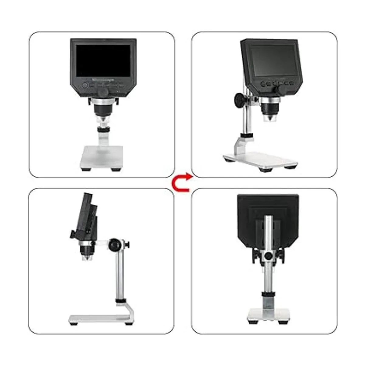 Soporte de aleación de aluminio para microscopio digital_6