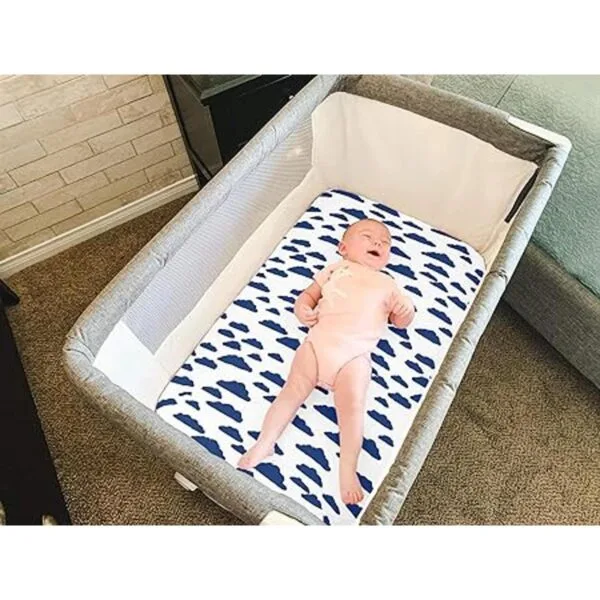 Pack n Play Sábanas Paquete de 4 sábanas de primera