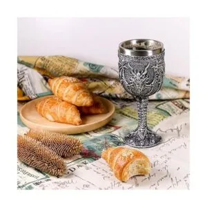 Cáliz de vino de dragón rugido medieval copa de cáliz de_3