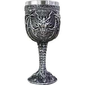 Cáliz de vino de dragón rugido medieval copa de cáliz de_1