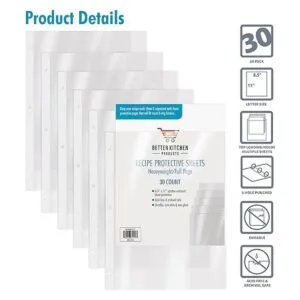 Better Kitchen Products protectores de hojas de recetas_3
