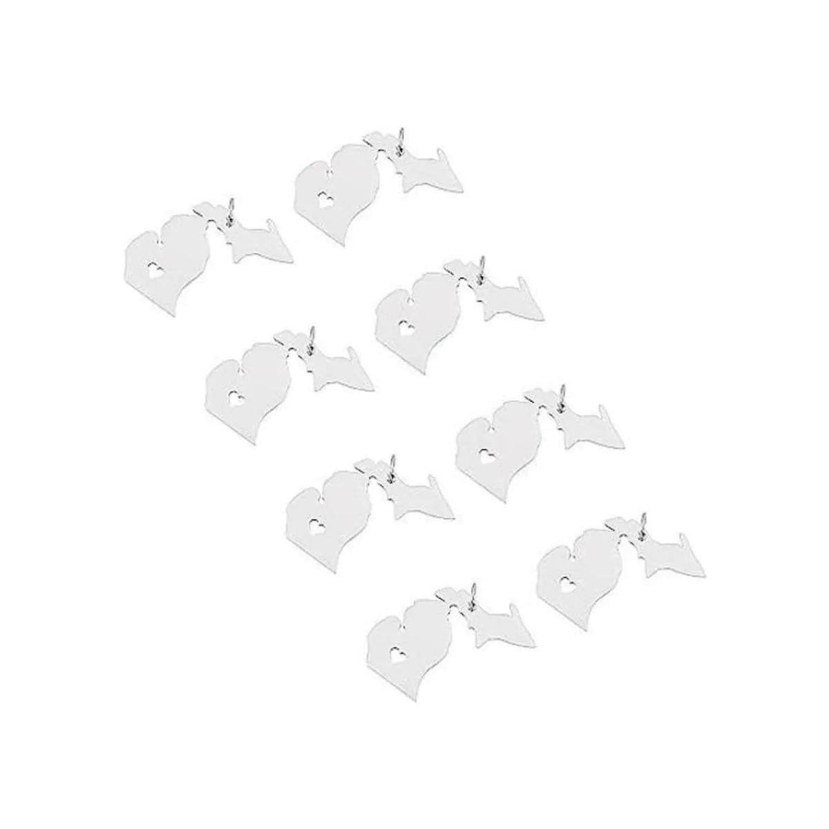 20 colgantes de acero inoxidable UNICRAFTALE con diseño de