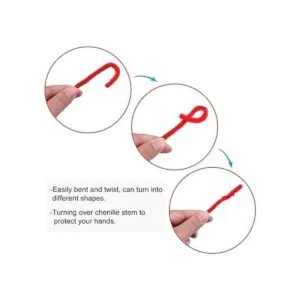 Livder Christmas Pipe Chenille Cleaners Stems Set DIY Art