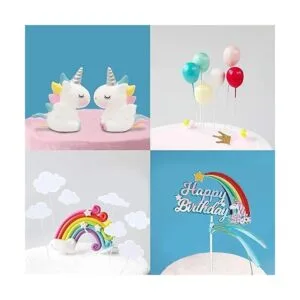 MOVINPE Kit de decoración de pastel de unicornio 21_3