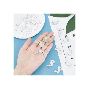 20 colgantes de acero inoxidable UNICRAFTALE con diseño de