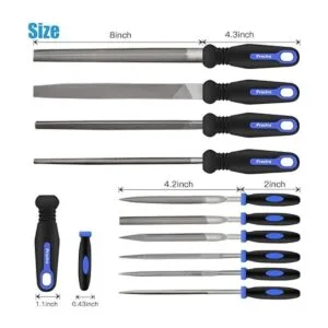 Preciva Juego de archivos de 18 piezas 18 en 1 de acero_6