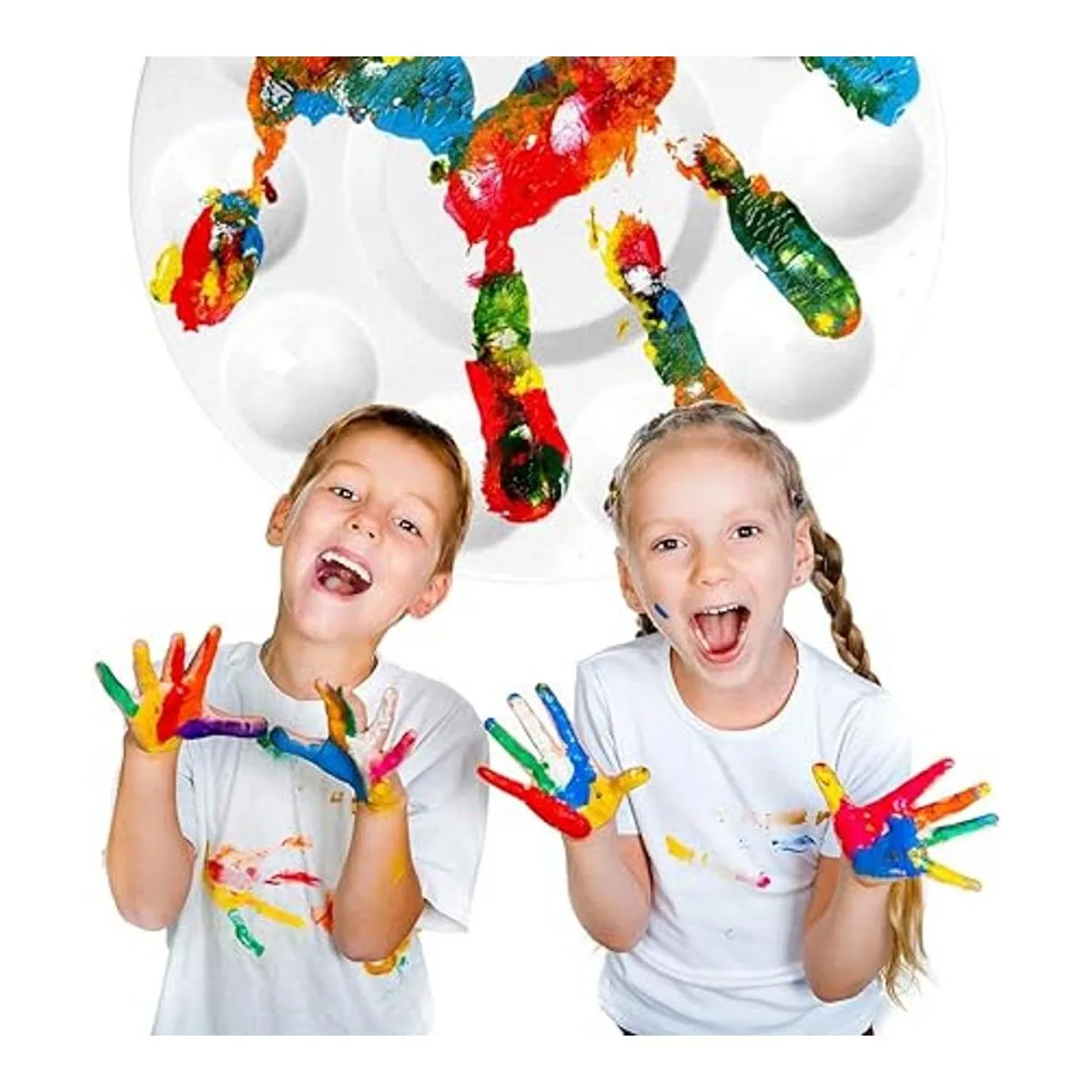 Hulameda Juego de pintura acrílica 20 pinceles de pelo de_5