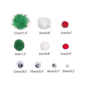Livder Christmas Pipe Chenille Cleaners Stems Set DIY Art
