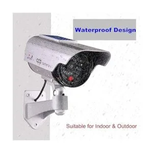 Cámara de seguridad falsa alimentada por energía solar_4