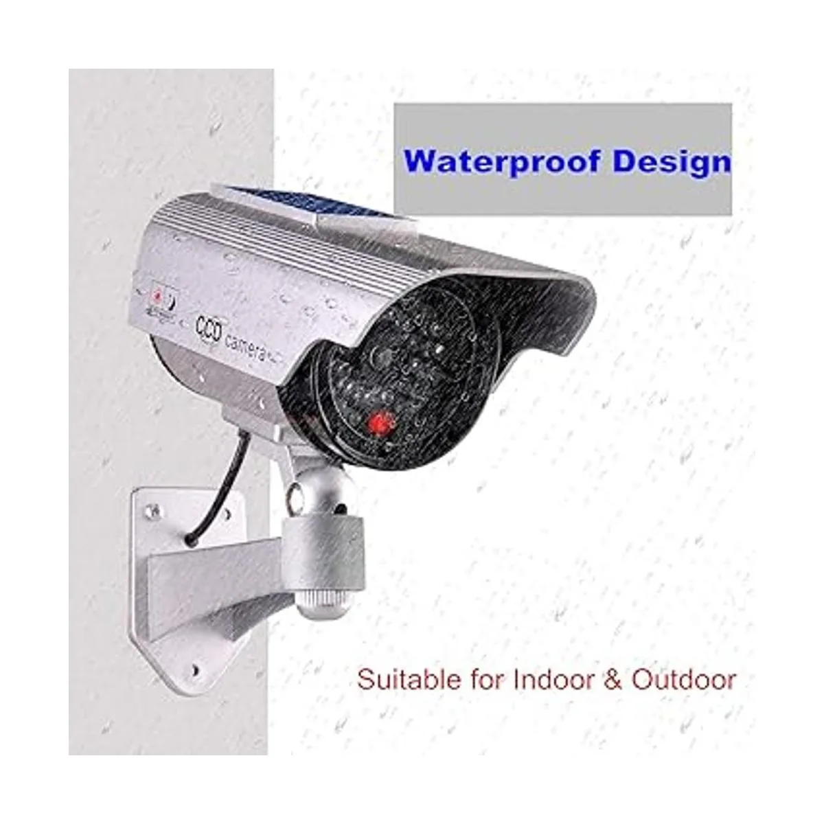 Cámara de seguridad falsa alimentada por energía solar_4