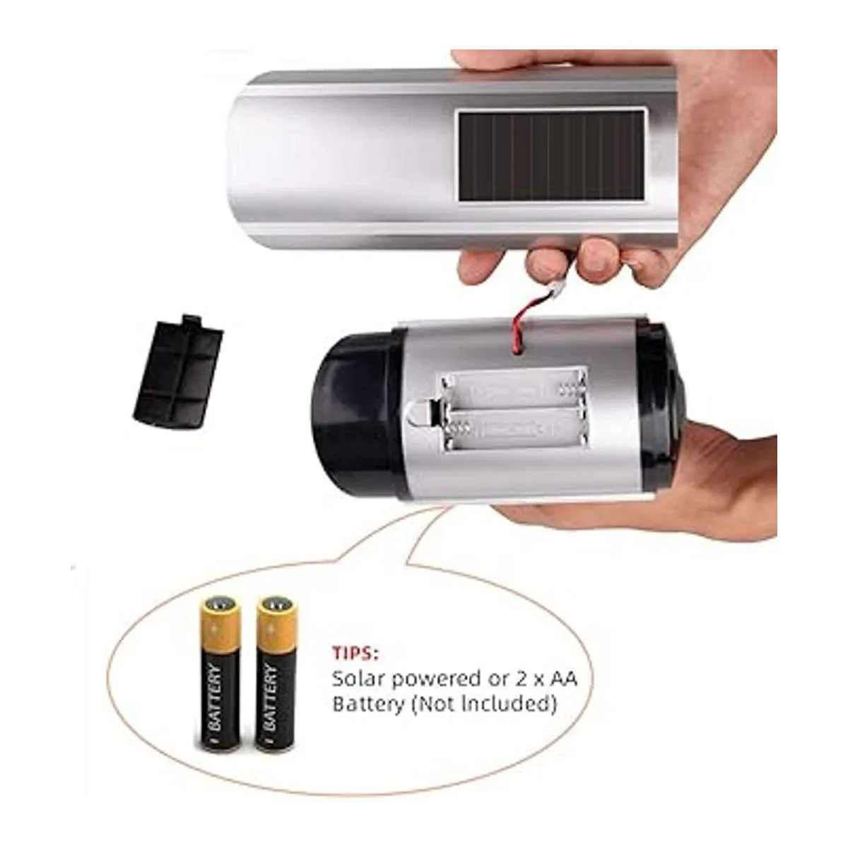 Cámara de seguridad falsa alimentada por energía solar_2