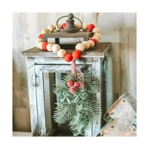 Foraineam 1200 cuentas redondas de madera