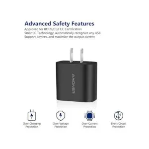 Amoner Cargador de pared paquete de 2 enchufes USB de 15_4