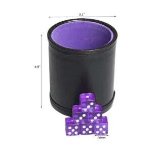 Coctelera silenciosa con forro de fieltro de cuero_3