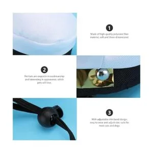 Amosfun Sombrero de capitán de mascotas marineros