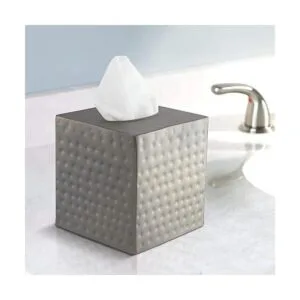 Monarch Abode Funda de caja de pañuelos de metal de peltre