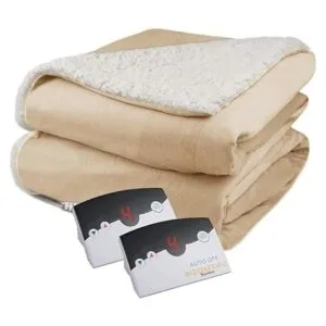 Manta de calentamiento eléctrica Sherpa de terciopelo_6