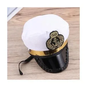 Amosfun Sombrero de capitán de mascotas marineros