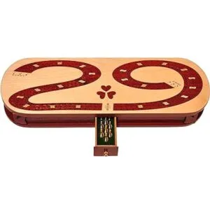 Palm Royal Handicrafts Tablero de madera de 3 pistas con_2