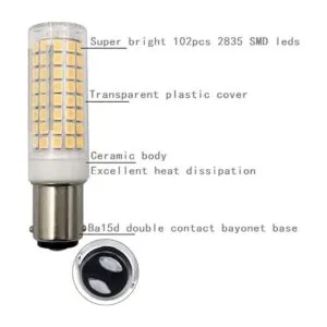 LXcom Bombilla LED para maíz 10 W BA15D 6 unidades_4