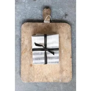 Creative CoOp Toallas de té de algodón a rayas color_4