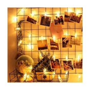 Dopheuor Cadena de luces LED con clip de fotos funciona_2