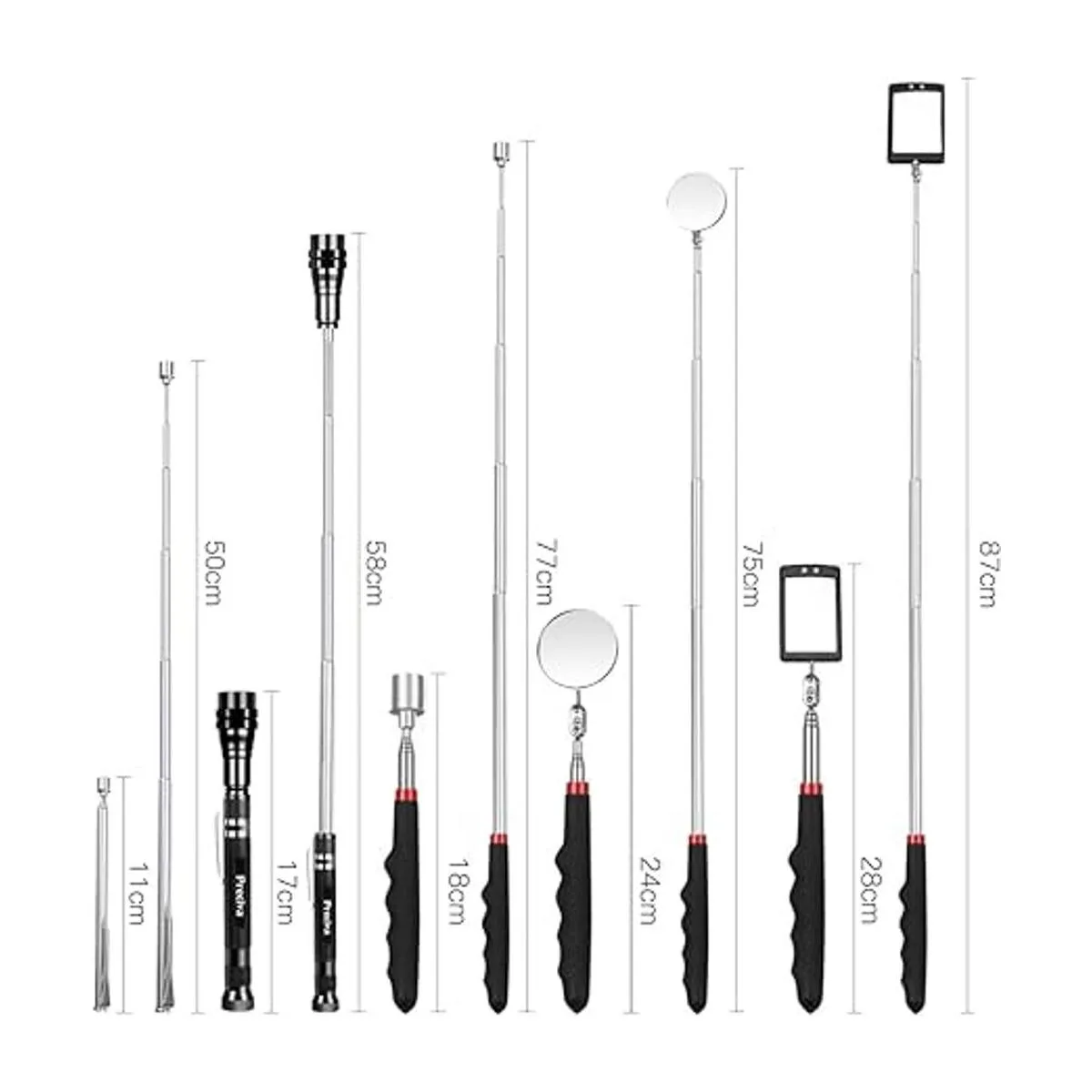 Kit de herramientas telescópicas Preciva magnéticas para_6