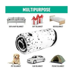 Jekeno Manta de notas musicales con estampado de doble_6