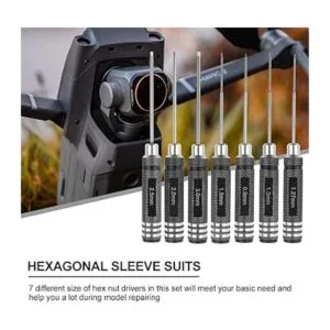 Juego de destornilladores hexagonales RC 7 piezas