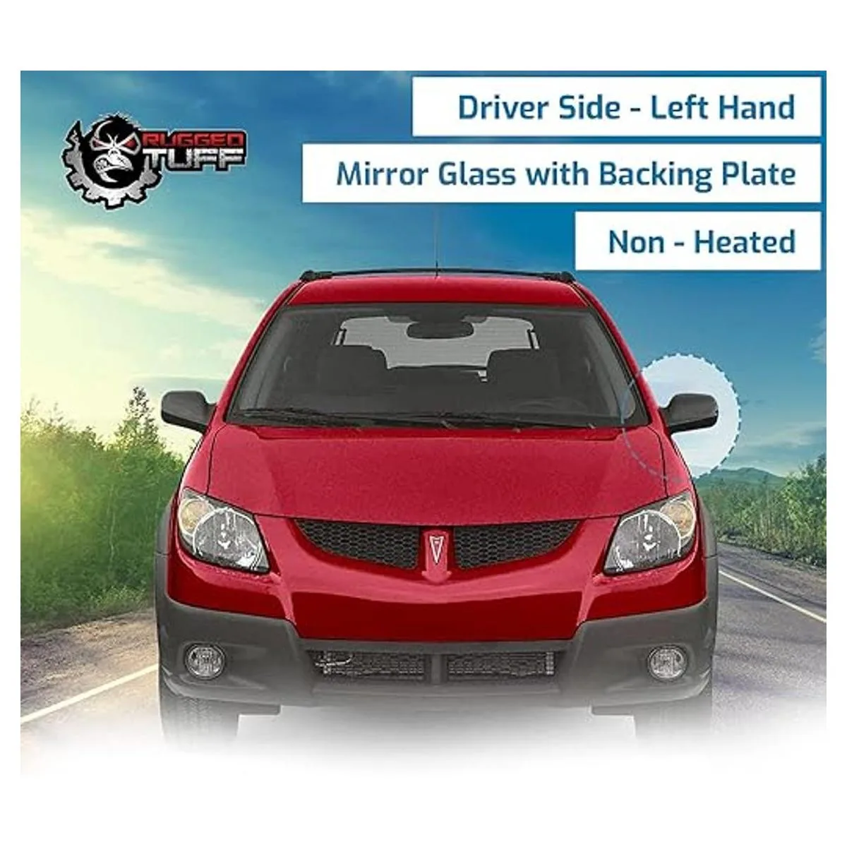 Montaje del espejo lateral del conductor de cristal