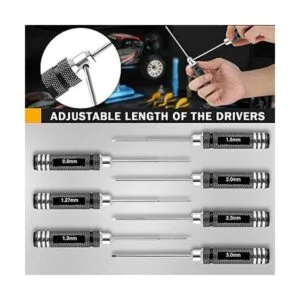 Juego de destornilladores hexagonales RC 7 piezas