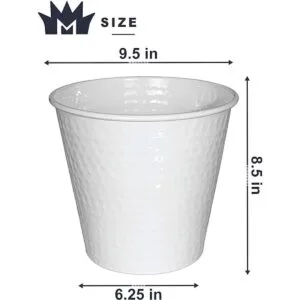 Monarch Abode 19028 Classic White Monarch Basurero de