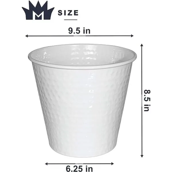 Monarch Abode 19028 Classic White Monarch Basurero de