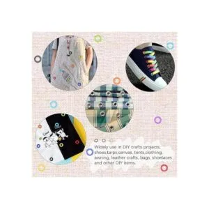 Rustark Juego de 500 ojales de 316 pulgadas juego de