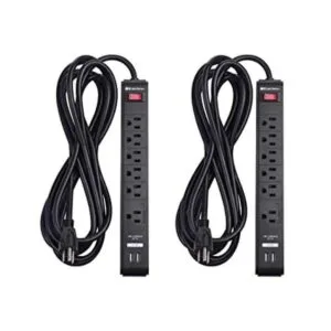 Cable Matters Paquete de 2 regletas de 6 tomas de_1