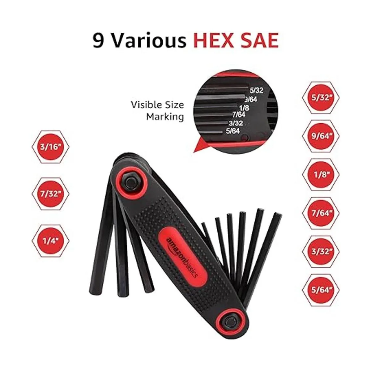 Juego de llaves hexagonales plegables paquete de 3_2