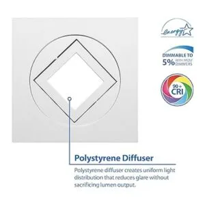 NICOR Lighting DQR4MA11203KWH Foco LED empotrable_2