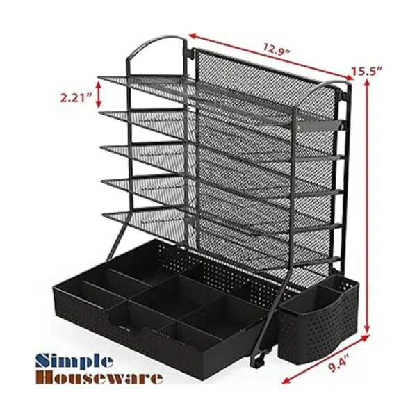 SimpleHouseware Organizador de 6 bandejas para documentos_2