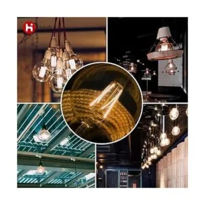 Helloify Bombillas de filamento Edison LED vintage_5