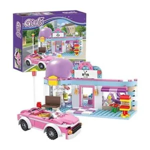 BRICK STORY Kit de construcción de peluquería para niñas y_1