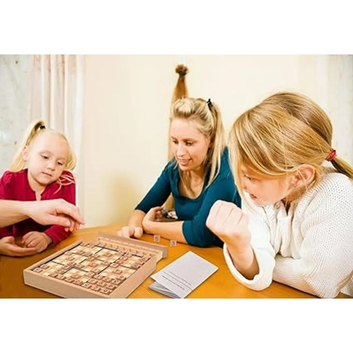 BOHS Juego de mesa de Sudoku de madera con cajón con_2