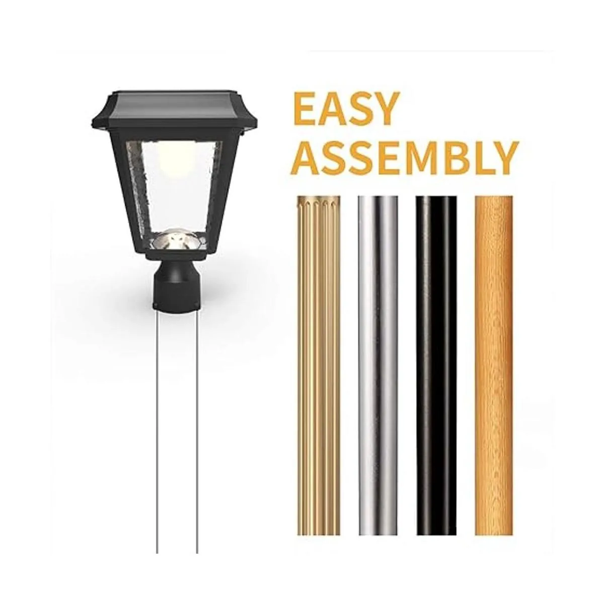 KMC Lighting ST4618QA Luces solares de poste de lámpara_3