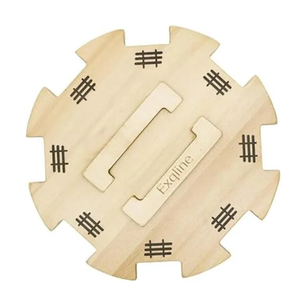 Cubo de madera para dominó de tren mexicano con fondo de_6