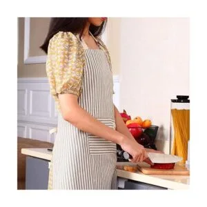 Delantal de cocina de lino ajustable de 2 piezas delantal_6